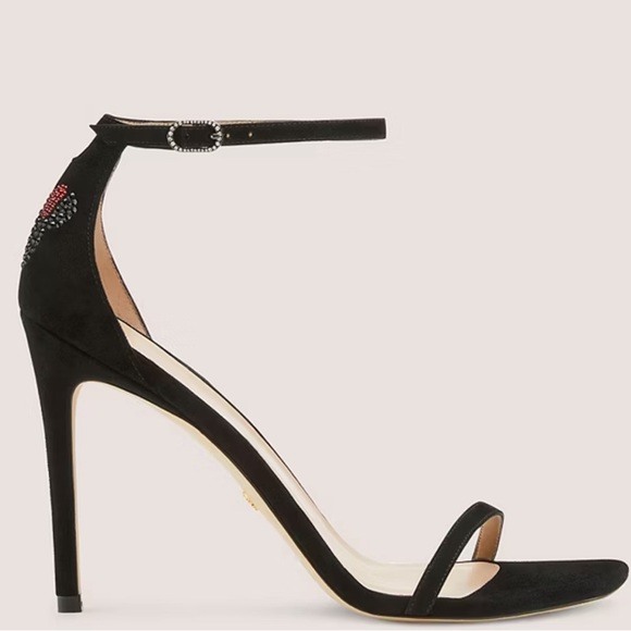Disney x Stuart Weitzman Nudistcurve 100 Sandals in Black - Picture 5 of 6